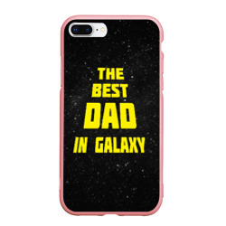 Чехол для iPhone 7Plus/8 Plus матовый The best dad in galaxy