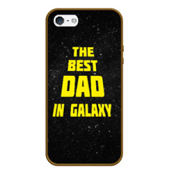 Чехол для iPhone 5/5S матовый The best dad in galaxy