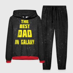 Мужской костюм с толстовкой 3D The best dad in galaxy