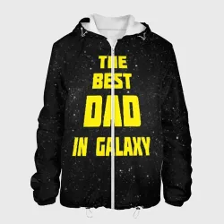 Мужская куртка 3D The best dad in galaxy