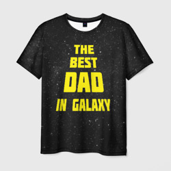 Мужская футболка 3D The best dad in galaxy