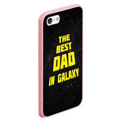 Чехол для iPhone 5/5S матовый The best dad in galaxy - фото 2