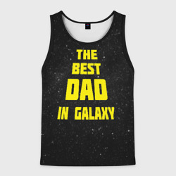Мужская майка 3D The best dad in galaxy
