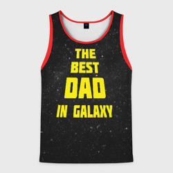 Мужская майка 3D The best dad in galaxy