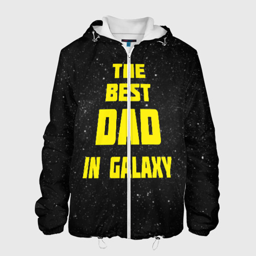 Мужская куртка 3D The best dad in galaxy, цвет 3D печать