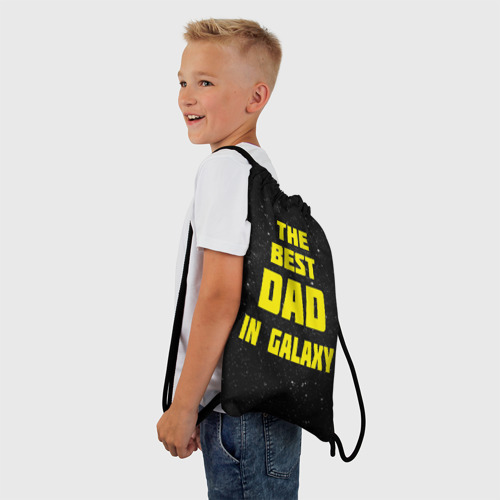 Рюкзак-мешок 3D The best dad in galaxy - фото 3