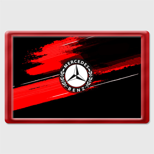 Магнит 45*70 Mercedes MOTORs uniform, цвет красный