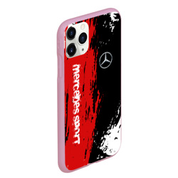 Чехол для iPhone 11 Pro Max матовый Mercedes-Benz AMG Мерседес спорт - фото 2