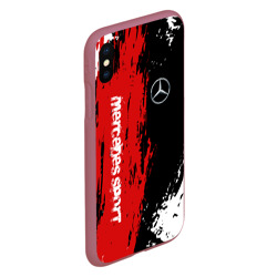 Чехол для iPhone XS Max матовый Mercedes-Benz AMG Мерседес спорт - фото 2