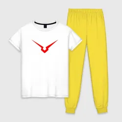 Женская пижама с белой футболкой хлопок Geass