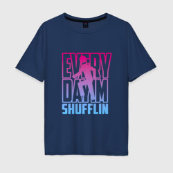 Мужская футболка хлопок Oversize Everyday I'm shuffling - LMFAO