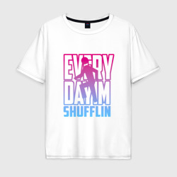 Мужская футболка хлопок Oversize Everyday I'm shuffling - LMFAO