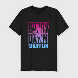 Мужская футболка хлопок Slim Everyday I'm shuffling - LMFAO