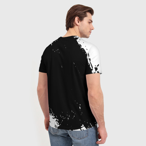 Мужская футболка 3D с принтом SUBARU SPORT, вид сзади #2