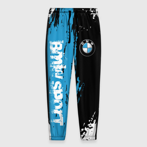 Мужские брюки 3D с принтом BMW | БМВ SPORT, вид спереди #2
