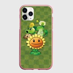 Чехол для iPhone 11 Pro Max матовый Plants vs Zombies