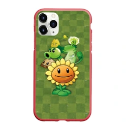 Чехол для iPhone 11 Pro Max матовый Plants vs Zombies