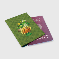 Обложка для паспорта матовая кожа Plants vs Zombies - фото 2