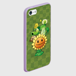 Чехол для iPhone 5/5S матовый Plants vs Zombies - фото 2