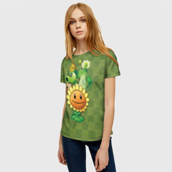Женская футболка 3D Plants vs Zombies - фото 2