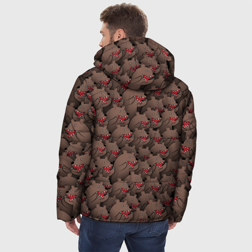 Мужская зимняя куртка 3D Медведи мемы - фото 4