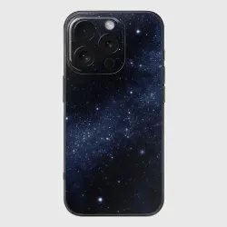 Чехол для iPhone 16 Pro Max силиконовый с защитой камеры Звёздное небо