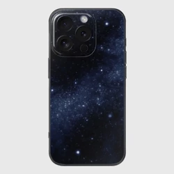 Чехол для iPhone 16 Pro силиконовый с защитой камеры Звёздное небо