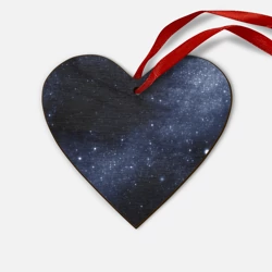 Деревянная игрушка Сердце Звёздное небо