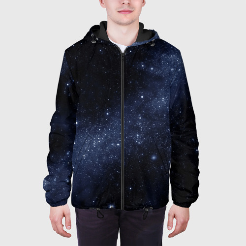 Мужская куртка 3D с принтом Звёздное небо, вид сбоку #3