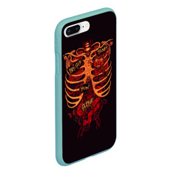 Чехол для iPhone 7Plus/8 Plus матовый Человеческий скелет - фото 2