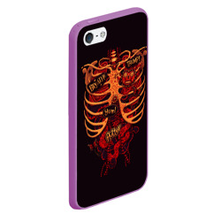 Чехол для iPhone 5/5S матовый Человеческий скелет - фото 2