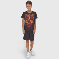 Детский костюм с шортами 3D Человеческий скелет - фото 2