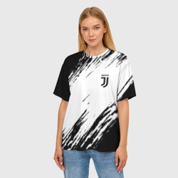 Женская футболка oversize 3D Juventus Ювентус - фото 2