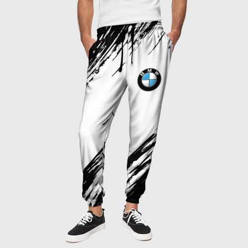 Мужские брюки 3D BMW БМВ, цвет 3D печать - фото 4