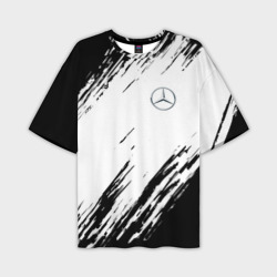 Мужская футболка oversize 3D Mercedes Benz sport