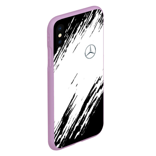 Чехол для iPhone XS Max матовый с принтом MERCEDES BENZ SPORT, вид сбоку #3