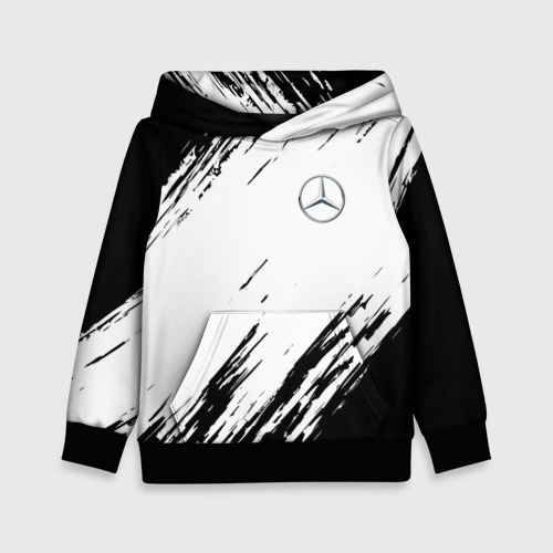 Детская толстовка 3D Mercedes Benz sport, цвет черный