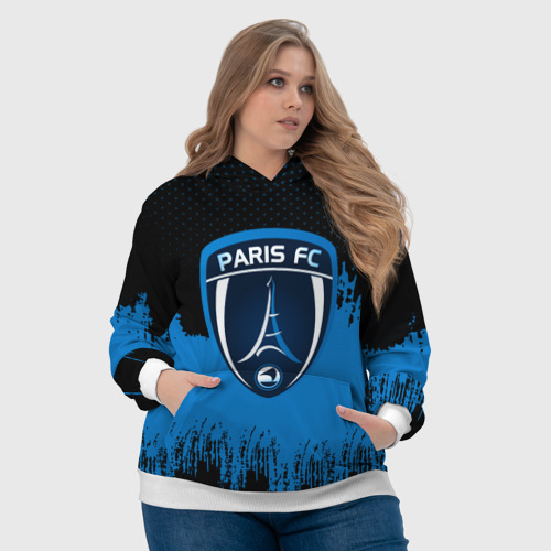 Женская толстовка 3D FC Paris Original uniform, цвет 3D печать - фото 6