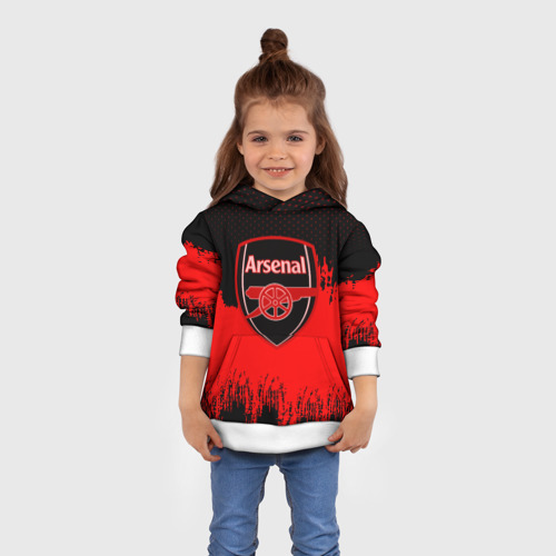 Детская толстовка 3D FC Arsenal Original uniform, цвет белый - фото 4