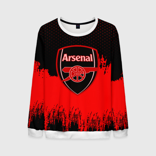 Мужской свитшот 3D FC Arsenal Original uniform, цвет белый