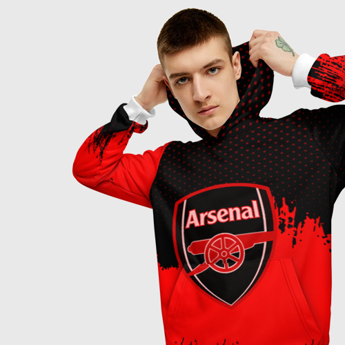 Мужская толстовка 3D FC Arsenal Original uniform Фото 01 Мужская толстовка 3D FC Arsenal Original uniform Фото 01