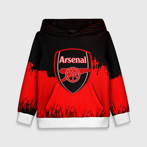 Детская толстовка 3D FC Arsenal Original uniform, цвет белый