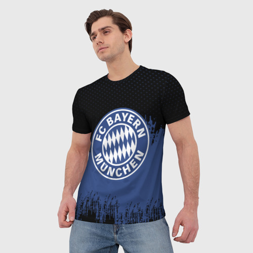 Мужская футболка 3D FC Bayern Munchen uniform, цвет 3D печать - фото 3