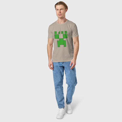 Мужская футболка хлопок с принтом Влад - Minecraft, вид сбоку #3