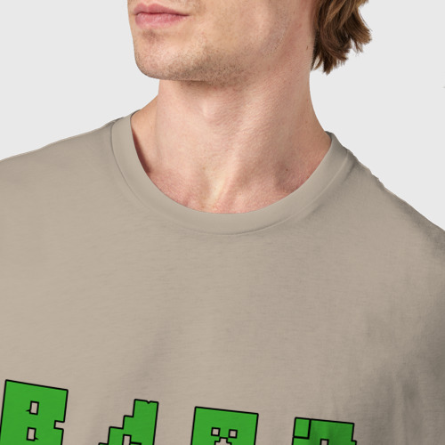 Мужская футболка хлопок с принтом Влад - Minecraft, фото #4