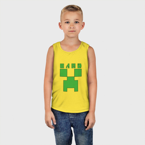 Детская майка хлопок Влад - Minecraft, цвет желтый - фото 5