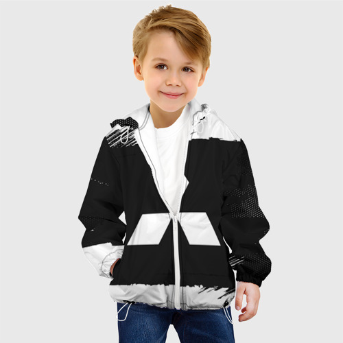 Детская куртка 3D Mitsubishi Black collection, цвет белый - фото 3