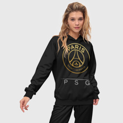 Женский костюм с толстовкой 3D PSG Gold - фото 2