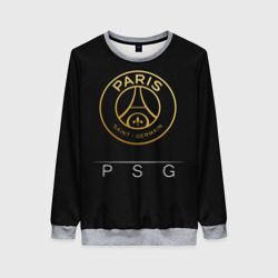 Женский свитшот 3D PSG Gold