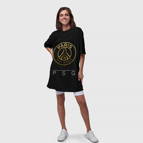Платье-футболка 3D PSG Gold, цвет 3D печать - фото 5
